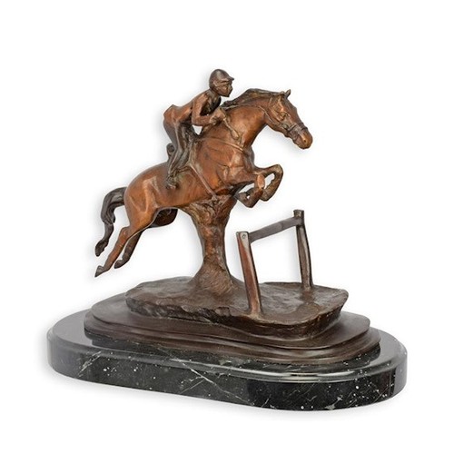 Bronze reiter auf - bronze, pferd