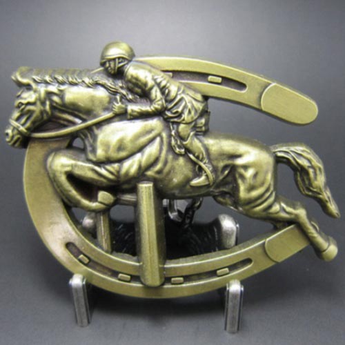 Buckle pferd mit reiter - buckle,