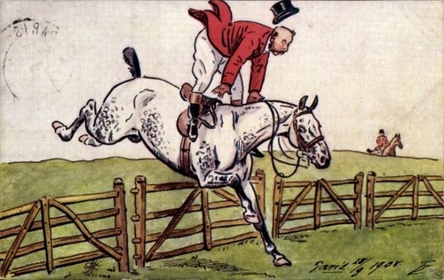 Künstler litho springreiten - litho,