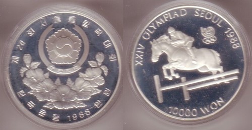 10000 won silber münze - 10000,