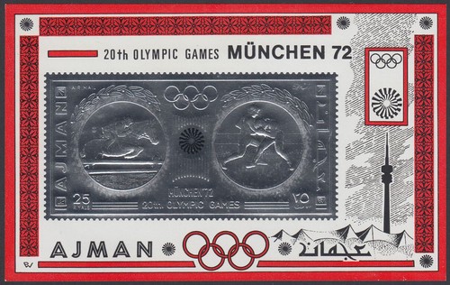 Ajman 1972 bl e335 - ajman, bl.e335