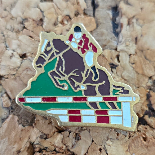 Vintage pin springreiten pferd - pin,